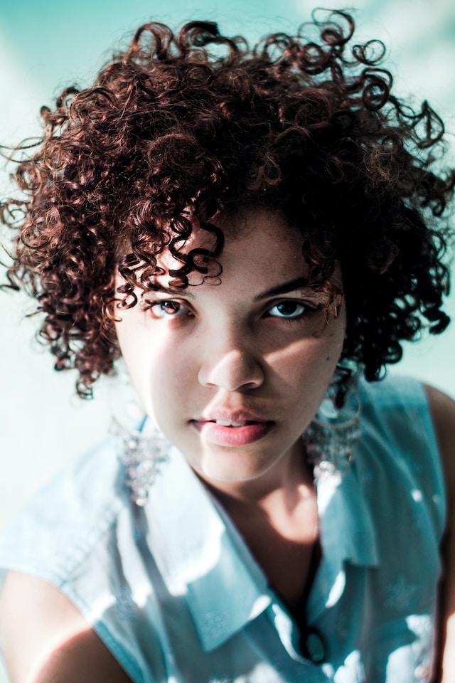 Female Curly Afro Hair Short